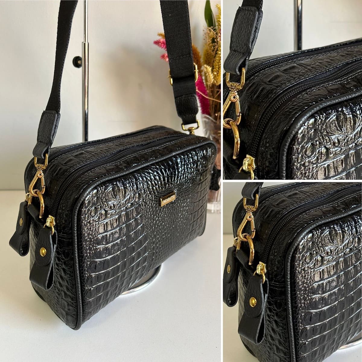 Bolsa Tiracolo Pequena Retangular